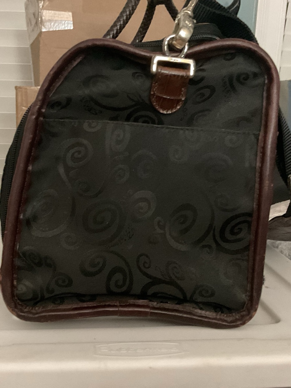 RARE Brighton Croc Embossed Travel Vanity Train Case Weekender COMPLETE - Picture 5 of 16